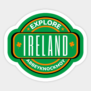 Abbeyknockmoy Ireland - Irish Town Sticker